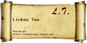 Linkes Tea névjegykártya
